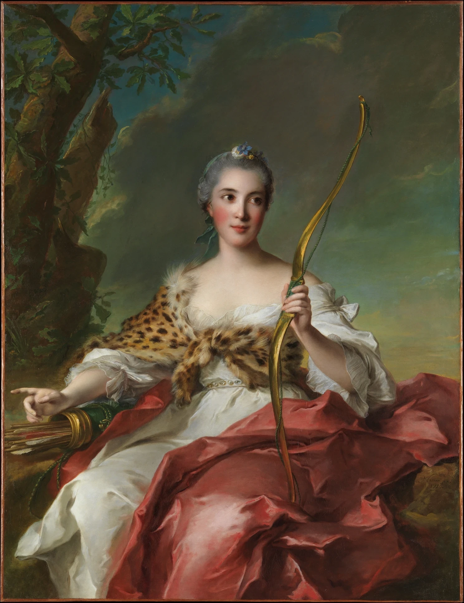 Jean-Marc Nattier, Portrait de Madame Bergeret de Frouville en diane